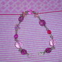 bracciale pietre rosa