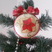 Medaglione natalizio decorato a mano