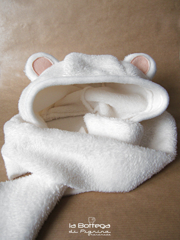 1 Pezzo Coperta Con Cappuccio A Forma Di Orso, In Morbida - 4