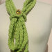 Sciarpa-collana-scaldacollo verde a crochet- I colori dell'autunno