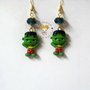 ORECCHINI EARRINGS HALLOWEEN FIMO FRANKESTEIN MONSTER 