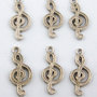 Charm Ciondoli  Nota Musicale chiave di violino Traforato  13x28mm sontiato solo ancora per poco