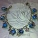 Braccialetto Charms Perle Azzurre