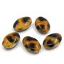 5 Perle Distanziatore Ovale Leopardato  20mm x 13.5mm  