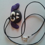 Collana con ciondolo pipistrello misterioso gotico, catena al