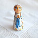 Nostra Signora di Lourdes Rosario Maria Vergine bambola statuetta figurina