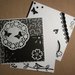 Biglietto Quadrato 3 Parti - Black&White - Cardmaking e Scrap^^