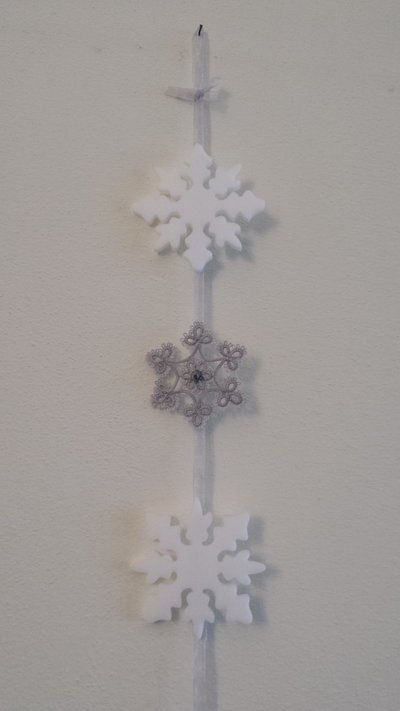 Ghirlanda Di Fiocchi Di Neve Bianco Perla | 4 Pezzi, Lunghezza Totale 15,8 Metri Per Decorazioni Invernali