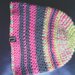 _cappello in lana  bambina colori fantasia fatto a mano all'uncinetto C005_