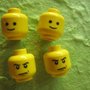 original LEGO HEAD earrings - retro style - Choose the expression