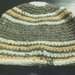 cappello in lana a righe fatto a mano all'uncinetto per uomo e donna C017