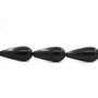 Perle a Goccia in Agata Nero 27mm x 12mm  scontato