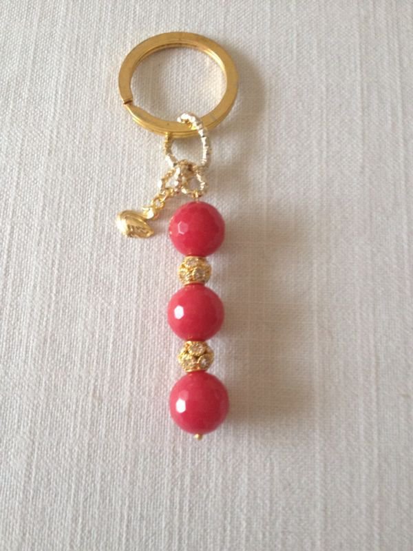 Portachiavi Tibetano Artigianale In Ottone E Pietre Dure - Protezione Dal Malocchio E Energia Positiva - Foto 3