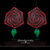 Orecchini rose rosse-012