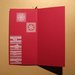 Biglietto di Auguri Natalizio Rettangolo Rosso con Inchies^^ - Red Christmas Cardmaking & Scrap