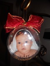 Palla di Natale con foto personalizzata