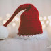 Capellino rosso con ponpon - Idea Natale