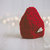 Capellino rosso con cuore - Idea Natale