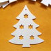8 Alberelli di Natale con stelline traforate per il dai da te o decoupage