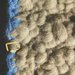 scaldacollo donna in lana grigia  e  azzurra fatto a mano all'uncinetto S004