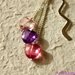 Segnalibro argento con cuoricini rosa-fuxia-viola