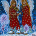 La musica inverno angelo notte santa natura stampa
