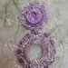Orecchini con perline e cristalli “Lilac Symphony”