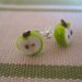  miniature food earrings - adorable APPLE to wear - polymer clay cernit fimo