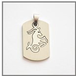 Charm Per Bracciali In Stile Italiano - Acquario In Acciaio Con Zirconia - Foto 5