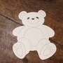 Orso Teddy in cartoncino fustellato