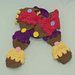 sciarpa cupcakes uncinetto multicolor