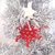 Decorazione natalizia fiocco di neve "Cristallo Stellare" (art. 8_rosso)