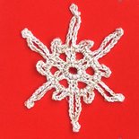 Decorazione natalizia fiocco di neve "Cristallo Stellare" (art. 8_bianco/oro)