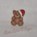 Portachiavi Orso di Natale - Tenero Orsetto con Cappello da Babbo Natale - Regalo per Natale e Feste Invernali