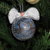 Palla di Natale decorata a mano con pupazzo di neve