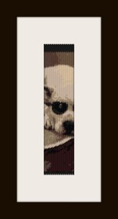 PDF schema bracciale dog1 in stitch peyote pattern - solo per uso personale 