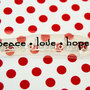 Timbro 'Peace,Love,Hope'