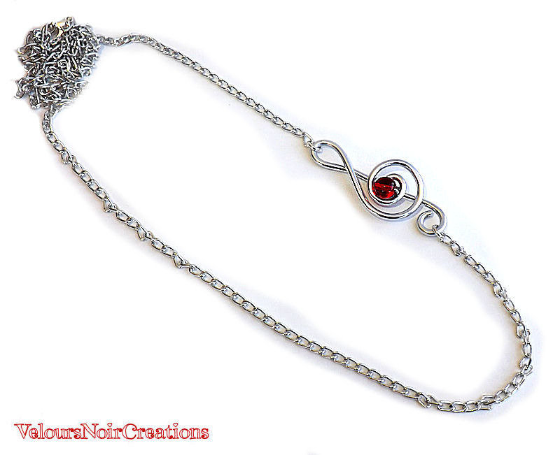 Collana chiave di violino in rame anticato wire - Gioielli - Collan