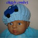 Cappello berretto per bambino neonato fatto a mano con l'uncinetto Crochet  hand made Hat for baby boy