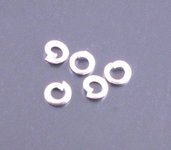 100 Anelli , anellini apribili  Color Argentato 3 mm senza nikel