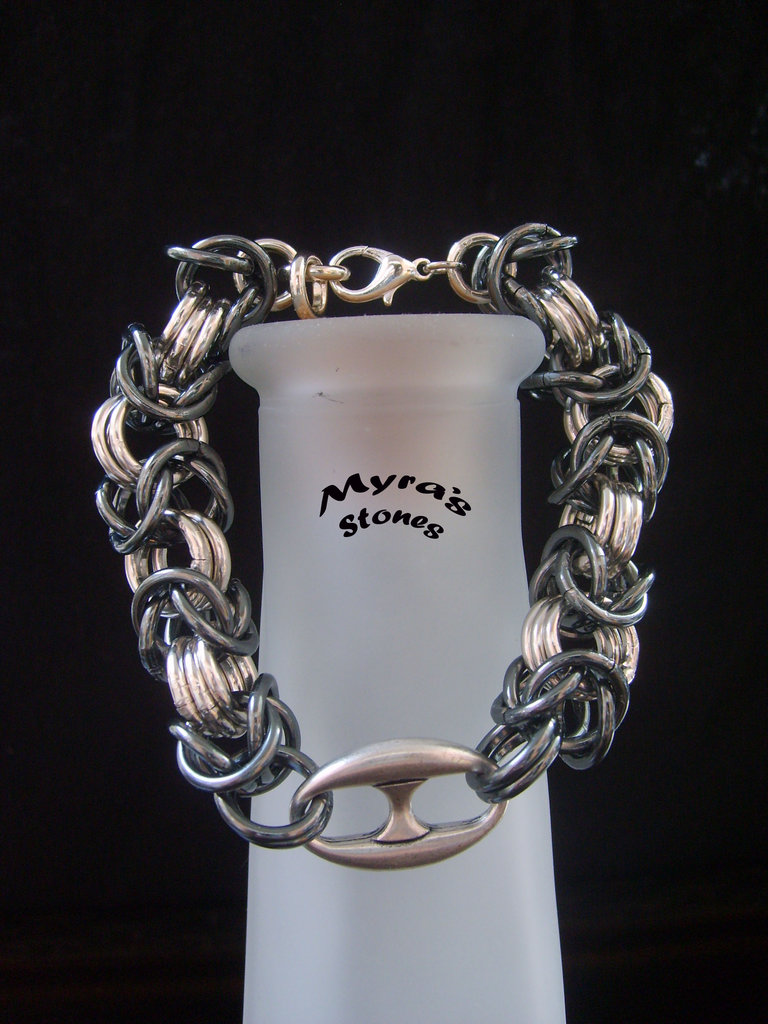 Bracciale Re Bizantino Dorato 6MM - Gioiello Di Lusso - Foto 7