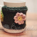 Copri tazza mug-prato fiorito; BatuffoloHandmade