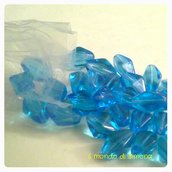 Perle vetro mix-blu/azzurro misura media