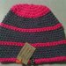_cappello  donna  ragazza in lana, fatto a mano all'uncinetto C057