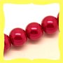 20 perle vetro 12mm rosse