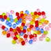 25 Distanziatori Perle  Bicono Sfaccettate in Acrilico 8x8mm colori mix