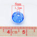 25 Distanziatori Perle  Bicono Sfaccettate in Acrilico 8x8mm colori mix