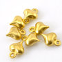 10 Charms Ciondoli Cuore Ottone 9x6mm