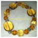 braccialetto elastico giallo ocra e ambra