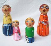 Famiglia personalizzato su misura figurina nonna